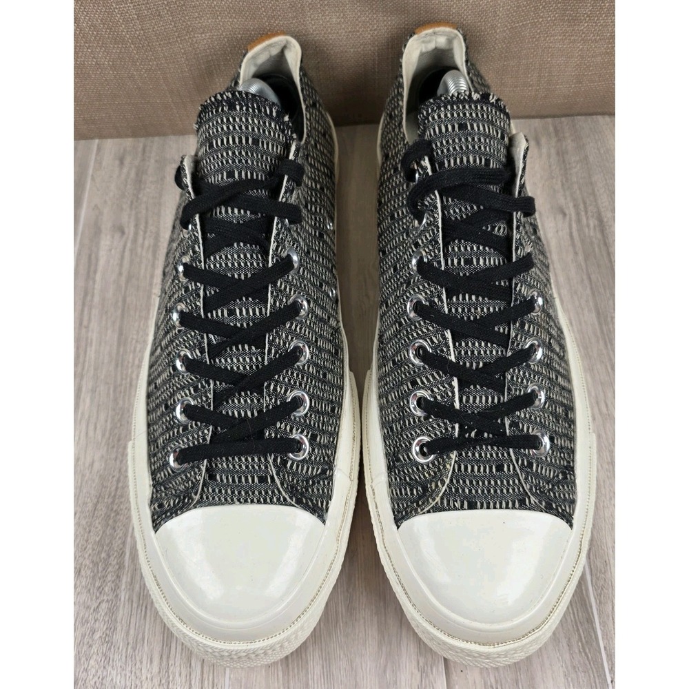 Converse All Star 70 Dobby Weave Black White Low Top Sneakers Men 9.5 Women 11.5